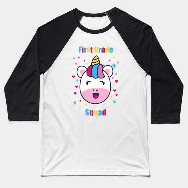 First Grade Squad Baseball T-Shirt by EpicMums